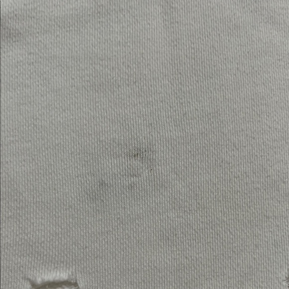 R+A White Distressed Sweatshirt with Crew Neck - Picture 9 of 11